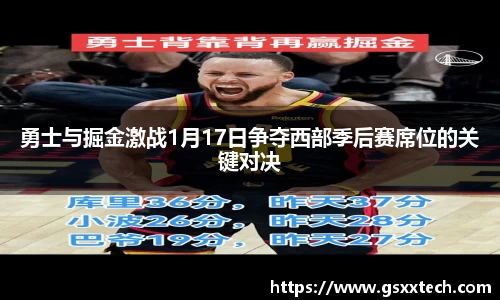 勇士与掘金激战1月17日争夺西部季后赛席位的关键对决